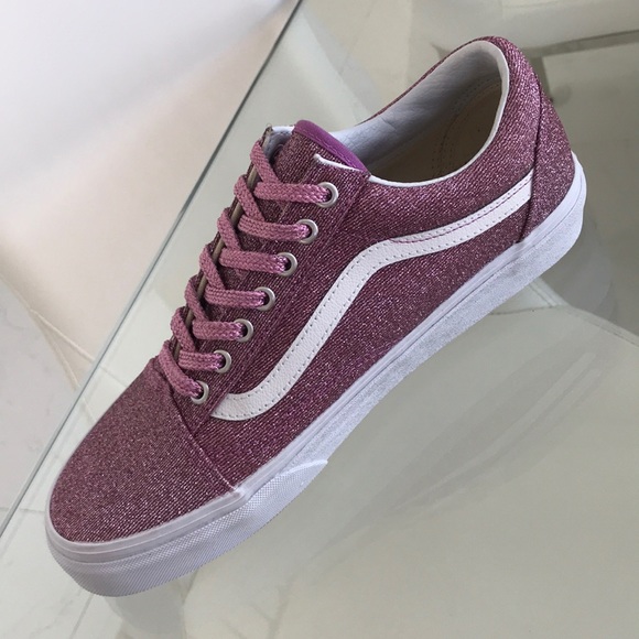 Vans old skool lurex glitter pink sneaker shoes - Picture 5 of 7